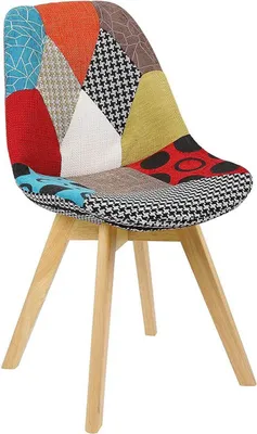 Produktbild von WOLTU Esszimmerstuhl Design Stuhl Küchenstuhl  aus Holz mit Leinenbezug mehrfarbig