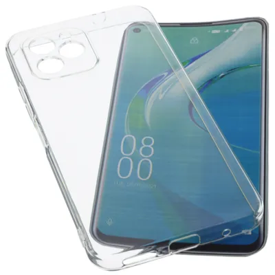 Produktbild von foto-kontor Hülle kompatibel mit Oukitel C21 Pro Schutzhülle Tasche Gummi TPU Schutz Handytasche transparent