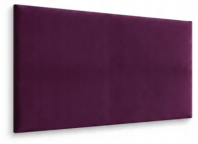 Zdjęcie produktu dla PANELE TAPICEROWANE NA ŚCIANĘ 90x30 cm BURGUNDOWY WELUR MIĘKKIE WEZGŁOWIE