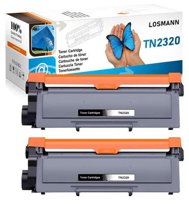Obrázok produktu pre LOSMANN 2x tonery kompatibilné s Brother TN-2320 TN2320, vhodné pre modely Brother MFC-L2740DW, HL-L2300D, L2320D, L2321D, L2340DW, L2360DN, L2360DW, L2361DN, L2365DW, L2380DW, DCP-L2500D, L2520DW, L2540DN, L2560CDN, L2560CDW