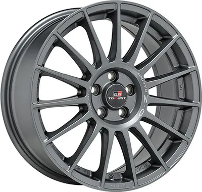 Produktbild von ALUFELGE OZ Racing SUPERTURISMO TGR-WRT 7x17 4x100 ET 42 MATT GRAPHITE + SILVER LETTERING