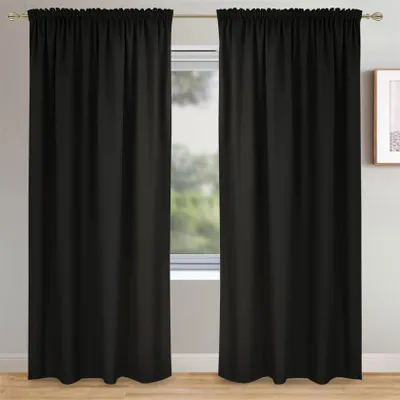 Produktbild von Matte Vorhänge 145x250 cm AUF BAND Gardine Band- Braun (der preis ist für ein stück)