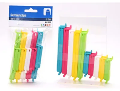 Obrázok produktu pre Spona na mrazenie / uzáver na vrecká, 10 ks, 12 cm + 6 cm