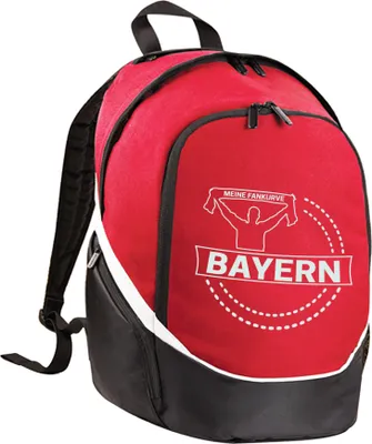Produktbild von multifanshop Rucksack - Bayern - Meine Fankurve, rot/schwarz, Größe one size