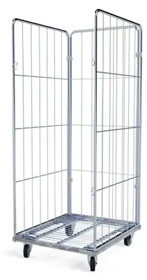 Produktbild von Wäschewagen 720x810x1800 mm 3-seitig mit Stahlboden