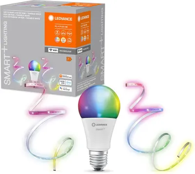 Image de Ledvance Smart+ ampoule Wifi Classic E27/9 W incl. 2 x bandes lumineuses LED
