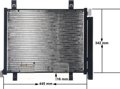 Produktbild von MAHLE AC 747 000S Kondensator Klimaanlage Klimakondensator für VW up! Schrägheck (121, 122, BL1, BL2) +Trockner