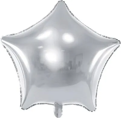Zdjęcie produktu dla Balon foliowy Gwiazdka, 48cm, srebrna gwiazda