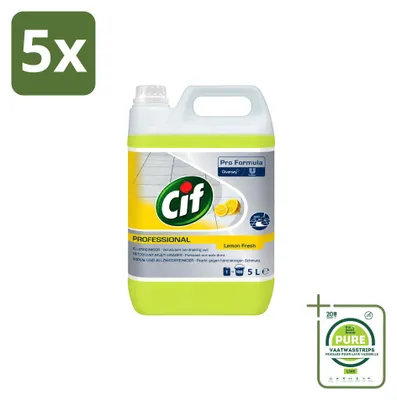 Produktbild von 5 x Cif Allesreiniger Zitrone 5 l - Großpackung - 5 Stücke