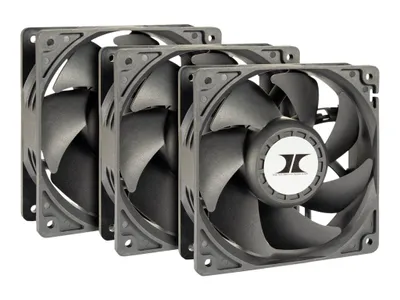 Obrázok produktu pre Inter-Tech 88887368 Systém chladenia počítača Ventilátor do počítačovej skrine 12 cm čierny 3 ks