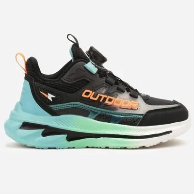 Produktbild von Kinder Sneaker Mit Einfacher Schnürung Stoff Freizeitschuhe BOA Barston Schwarz Gr.34