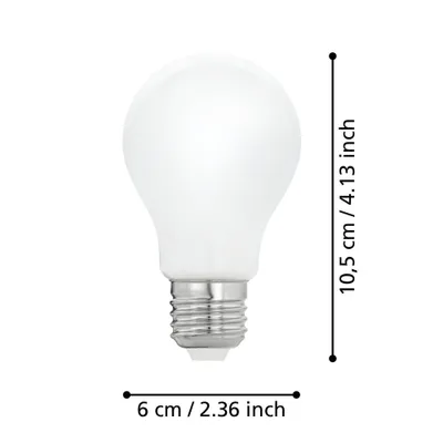 Productafbeelding van Eglo LED gloeilamp, filamentvorm, 12W = 100W, E27, mat, 1521 lumen, warm wit, 2700K