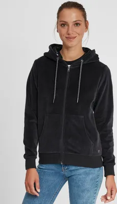 Produktbild von OXMO OXNicky Damen Sweatjacke Kapuzenjacke Hoodie mit Kapuze Kängurutasche Baumwollmischung Regular fit