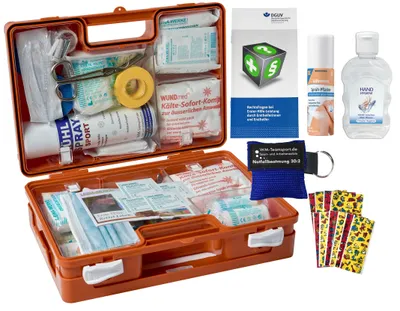 Produktbild von Sport-Sanitätskoffer S2 Plus Erste-Hilfe Koffer nach aktueller DIN 13157 +Sport-Ausstattung +Sprühpflaster & Hygiene-Gel