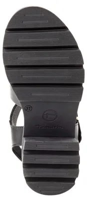 Produktbild von Tamaris Damen Sandale im Cage-Design mit Plateau Profilsohle 1-28703-46, Größe:38 EU, Farbe:Schwarz