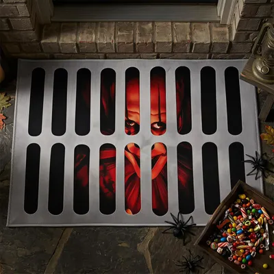 3D Halloween-Deurmat 40x60 cm Polyester rutschfest saugfähig
