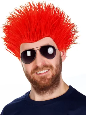 Produktbild von Spike Perücke rot