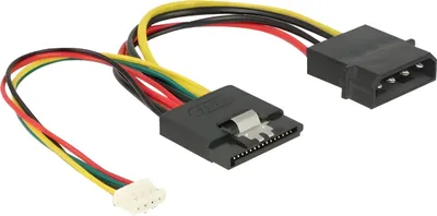 Obrázok produktu pre DeLOCK 85673, 0,15 m, SATA 15-pin, Samec, Samica, Priamy, Priamy