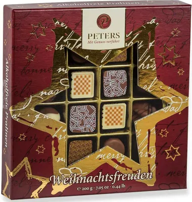 Produktbild von Peters Weihnachtsfreuden alkoholfreie Pralinen Mischung 200g
