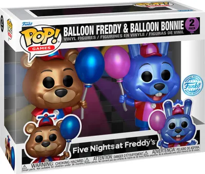 Obrázek produktu pro POP Pack 2 Figurky Five Nights at Freddys Ballon Freddy & Ballon Bonnie Exklusiv