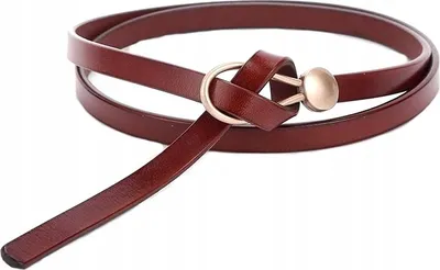 Produktbild von Damen Ledergürtel - Elegante Bindung für jedes Styling - Modisches Accessoire - Universelle Größe - Langlebiges Leder - Dunkelbraun