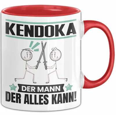 Produktbild von Kendoka Tasse Geschenk für Kendoka Der Mann Der Alles Kann Geschenkidee zum Geburtstag (Rot)