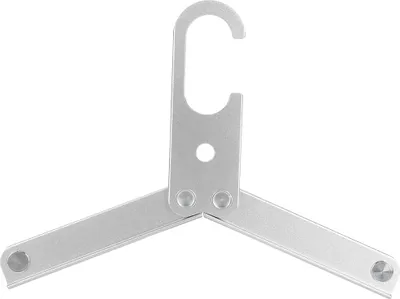 Produktbild von Aluminiumlegierung Outdoor faltbar Multifunktionsbügel rutschfest tragbar Trockengestell (Silber)