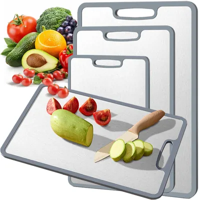 Titan-Schneidebrett-Set, 3-teilig, S/M/L, rutschfest
