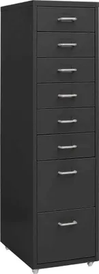 Produktbild von "2026 Promotion" Aktenschrank mit Rollen Anthrazit 28x41x109 cm Metall - Aktenschränke CC19524