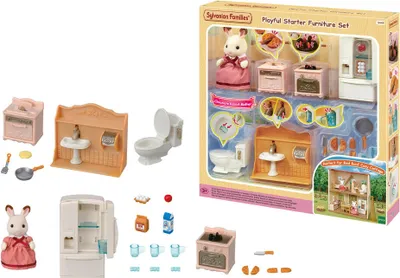 Produktbild von Sylvanian Families 5449 Einrichtung Komplettset - Puppenhaus Einrichtung Möbel