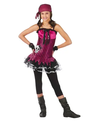 Produktbild von Rocking Skull Piratin Faschingskostüm Kinder Größe: Teen 158-164