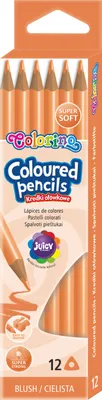 Produktbild von Dreieckige Buntstifte 12 Stück Colorino Fleischfarbig