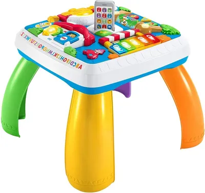 Productafbeelding van Activiteitstafel Baby - Peuters Tafel - Spelenderwijs Leren - Meerdere Speelniveaus - 56 cm - Zwart