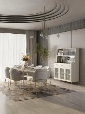 Immagine prodotto di Set completo tavolo da pranzo 6x sedie set sala da pranzo gruppo tavolo legno tavoli 7pz