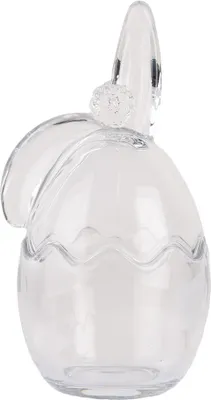 Produktbild von Clayre & Eef Glastopf Ei 9x8x17 cm Transparant Glas