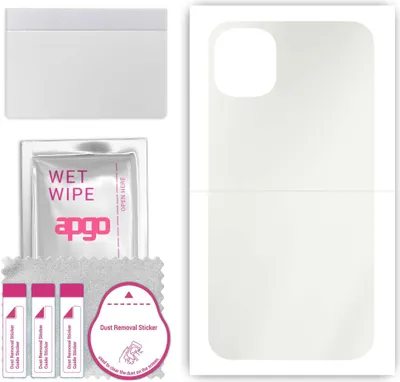 Produktbild von apgo Rückseite Schutzfolie, Matt, kompatibel mit Apple iPhone 11, Hinten Hydrogel-Displayschutzfolie mit Positionierhilfe, kratzfest, einfache Montage