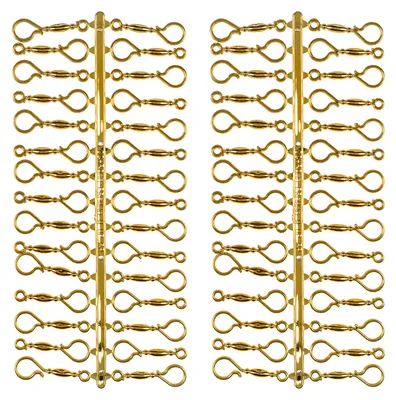 Produktbild von 60 Stück Weihnachtskugeln Haken "Gold Candy" Aufhänger