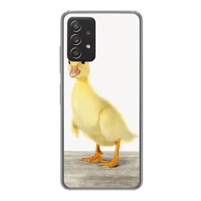 Produktbild von MuchoWow® Handyhülle Schutzhülle Hülle für Samsung galaxy a73 Ente - Küken - Tiere - Süß - Mädchen - Jungen - Kinder Silikon Softcase Handy Hülle - Handyhülle