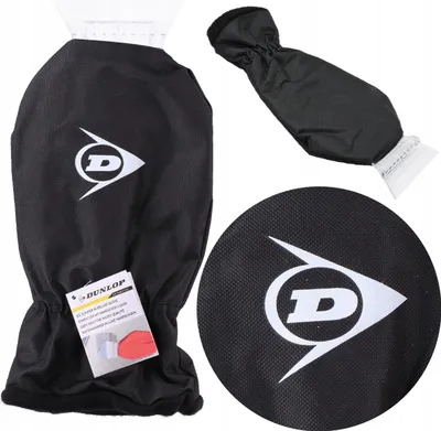 Obrázek produktu pro Škrabka na okna Dunlop s rukavicí černá