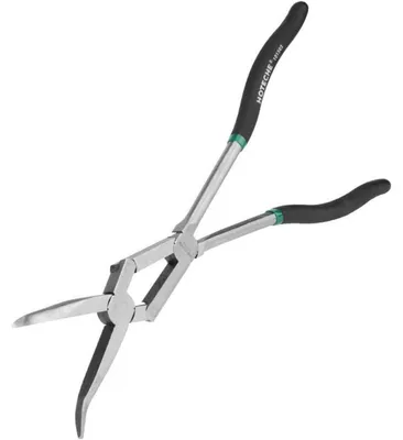 Obrázok produktu pre Ohnuté kliešte Spitzzange, dĺžka 330 mm, materiál CRV, tvrdosť HRC40, s dvojitým kĺbom
