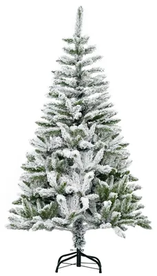 Obrázok produktu pre HOMCOM Vianočný stromček, 150 cm, umelá borovica s umelým snehom, 358 vetvičiek