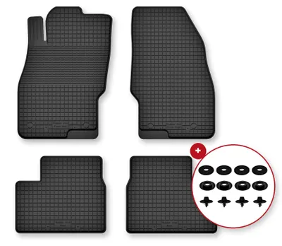 Produktbild von Gummi-Fußmatten für Opel Combo D 2011-2018 – 4-tlg, Schwarz, Semi-Universal, angepasst – Wielganizator Semi-Universal