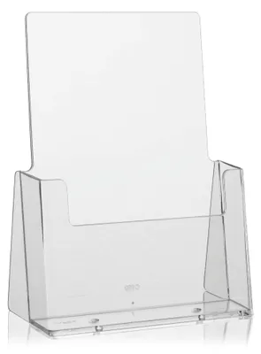 Produktbild von Tischprospekthalter transparenter Flyerhalter Präsentationsständer