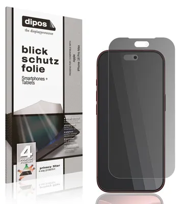 Image de Protection écran de Confidentialité pour Apple iPhone 18 Pro Max Protecteur Anti-Espion dipos