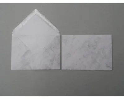 Produktbild von Briefumschläge C6 100g/qm gummiert VE=100 Stück grau marmora
