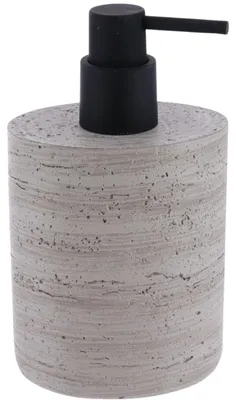 Immagine prodotto di TENDANCE | Dispenser per sapone - Dispenser per lozione - Flacone dispenser - grigio - 380 ml - in poliresina - Dispenser per sapone liquido - effetto cemento