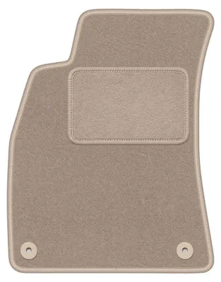 Productafbeelding van Velours bestuurdersmat voor Audi A4 B7 2001-2004 (sedan/stationwagen/bestelwagen) – beige, op maat – Wielganizator LUX