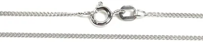 Produktbild von Miamar PF01.20.40R Kette Panzer Uni Halskette Silber 40 cm