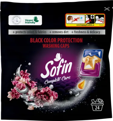Produktbild von Sofin Black Fabric Washing Capsules, 24 Stück