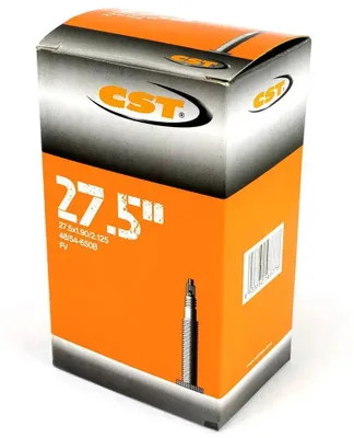 Imagen del producto de Cámara para bicicleta Cst Presta, 35 mm, color plateado, para llantas de 27.5", compatible con anchos de neumático de 1.90 a 2.125